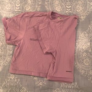 Pangaia cropped purple tee S
